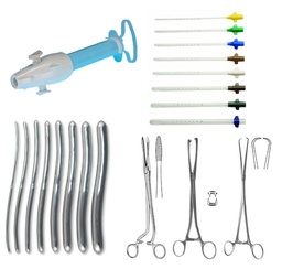 [KSURBMVA13S] MANUAL VACUUM ASPIRATION SET autocl. syr., 8 instr. + 5 dil.