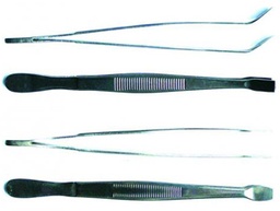 [ELABFOBR2--] FORCEPS, for holding slides, angled, inox