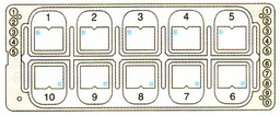 [ELABCOCK1PD] CELLULE A NUMERATION, GLASSTIC, plastique, u.u., 1000 tests