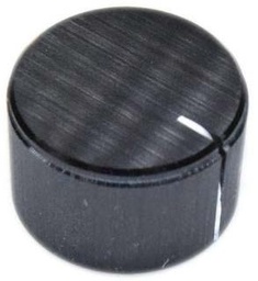 [EANEANAS530] (Diamedica Helix-Glost) BLACK ALUMINIUM KNOB 498-839