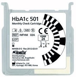 [ELAECCHC801] (HemoCue HbA1c) MONTHLY CHECK CARTRIDGE, 1piece, 405111