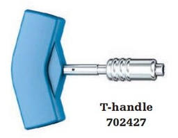 [STRY702427] POIGNEE EN T petite, Elastosil, encliquetage rapide