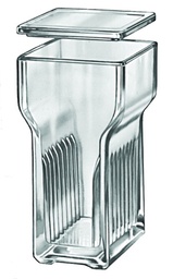 [ELABJARS1--] STAINING JAR, glass, with lid