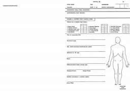 [SMSTCARD4OE] CARD, HOSPITALIZATION, French/English, A3 recto/verso