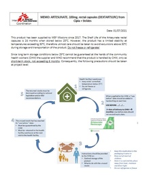 [LEAFARTS01E-P] (DEXTARTS1RC) MEMO ARTESUNATE, 100mg, rectal caps. CIPLA EN