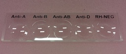 [ELABTILE5--] PLATE, blood grouping, smooth, with 5 cavities