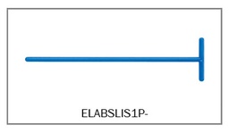 [ELABSLIS1P-] SPREADER, T-shape, for blood smears, plastic, bevelled