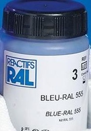 [SLASRALM1B1] (color. rapide frot.,RAL555) BLEU DE METHYL, RECH.R3,1 l,fl.