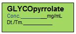 [SDDCLABLGLYC1] LABEL for Glycopyrronium, roll