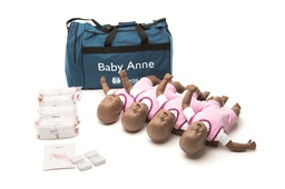 [ETMANRES4--] MANNEQUIN CPR, baby Anne, dark, kit of 4 (Laerdal131-03050)