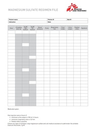 [SMSTCARO06E] FICHE SUIVI ADMINISTRATION SULFATE de MAGNESIUM, an,A4 recto