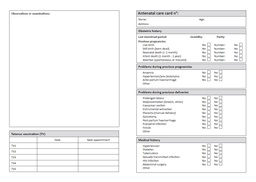 [SMSTCARO011E] FICHE DE SOINS PRENATALS, anglais, A4 recto/verso 2019