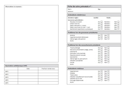 [SMSTCARO011F] ANTENATAL CARE CARD, French, A4 recto/verso 2019