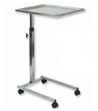 [EHOETABM1--] TABLE, MAYO, on castors