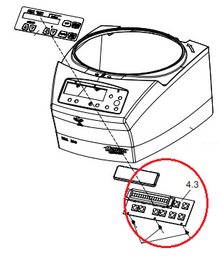 [ELAECENS909] (cent. Hettich EBA200) CONTROL PANEL E Plus E4133