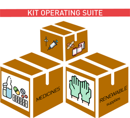 [KMEDKHOS3CO] OPERATING THEATRE, PART medicines & suppl.,100 int, complete