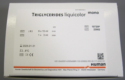 [ELAESPET10720] (spectrophotomètre) KIT, TRIGLYCERIDES 9x15ml + 1x3ml 10720P
