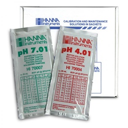 [ELAEPHMC101] (pH meter HI) BUFFER KIT, pH 4.01 & 7.01, 2x5x20ml HI 77400P