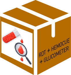 [KMEDMHLA11-] (mod hospital lab) RAPID DIAGN. TESTS + GLUCOMETER +HEMOCUE
