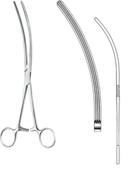 [ESURFOID23C] FORCEPS, INTESTINAL, DOYEN, atr., 23 cm, curved 50-17-73