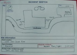 [EMEQBAGT131] (bag SMART commander) INCIDENT SKETCH BOARD, laminated, A3