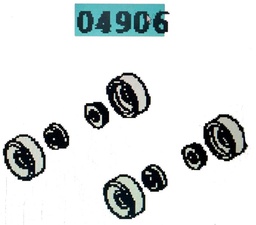 [YTOY04906-BZ2020] CUP KIT rear brake, for F602