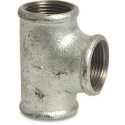 [CWATCGTET1HHF] REDUCER T-COUPLING threaded, galvanized, 1"½ - ½", FxFxF