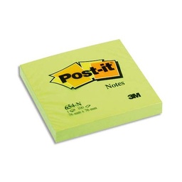 [ASTANOTEA7BG] BLOC DE PAPIER autocollant (Post-it) 76x76mm, vert