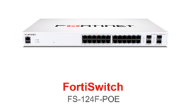 [ADAPNETWSF72] ETHERNET SWITCH (FortiSwitch FS-124F-POE) 1 Gbit/s, 24 ports