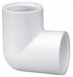 [CWATCVELT91IF] ELBOW COUPLING 90° threaded, PVC, Ø 1", FxF