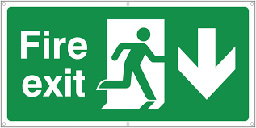 [PSAFALARAFE] EXIT SIGN, for fire alarm system