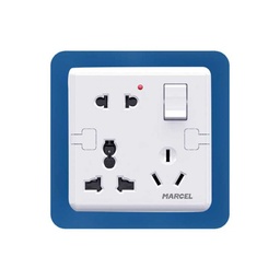 [PELETERM0SMB1] MULTIPRISE + INTERRUPTEUR, 10-13A, 230V, type A,B,C, I, enca
