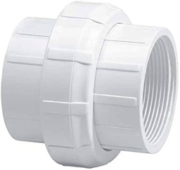 [CWATCVCOUD1HF] CONNECTOR COUPLING union, threaded, PVC, Ø 1"½ / 40mm, FxF