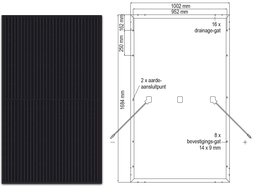 [PELESOLAP3XMC] SOLAR PANEL, 330Wp, 41.6V, 10.15A Isc, monocrystalline