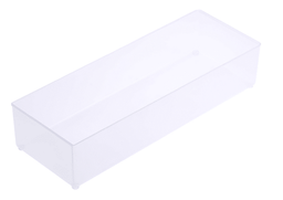 [PPACTRAPC285] BAC STOCKAGE, plastique transparent, résistant, ±220x80x50mm