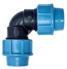 [CWATCEELC914F] ELBOW COUPLING 90° compression, HDPE, Ø110mm, FxF