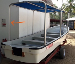 [TBOAOPENY2SF] (Yamaha boat W19/W23) FRAME sunshade, aluminium