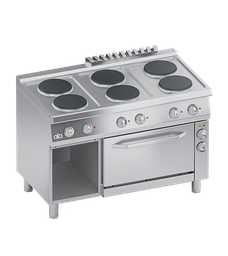 [PCOOSTOVE6O] STOVE electrical, 1500W, 6 plates + oven