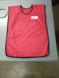 [PIDEVEST2OR] DOSSARD MSF, coton, taille unique, rouge