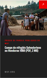 [L061MSFM09F-P] Camps de réfugiés salvadoriens au Honduras 1998