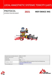[L008ANAM05E-P] Local Anaesthesia Systemic Toxicity (Intralipid)