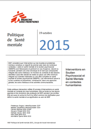 [L027PSYM03F-P] Politique de sante Mentale