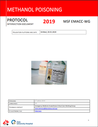[L008ANAM06E-E] Methanol Poisoning Protocol