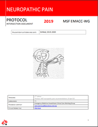 [L008ANAM07E-E] Neuropathic Pain Protocol