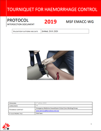 [L008ANAM10E-E] Tourniquet for Haemorrhage Control Protocol