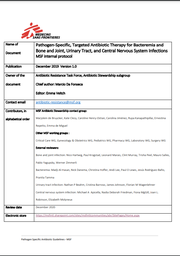 [L002MEDM01E-E] Pathogen-specific, targeted antibiotic therapy fr bacteremia