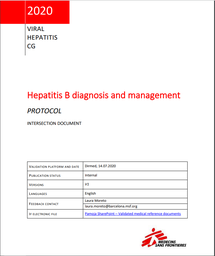[L003HEPM06E-P] Hepatitis B diagnosis and management protocol