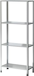 [AFURSHELG5220] SHELVES, galvanised, ±200x50x25cm, load 220kg, 4 levels