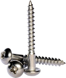 [PHDWSCREZR402] SCREW round head, stainless, Ø4.0x25mm, PZ, for wood, piece