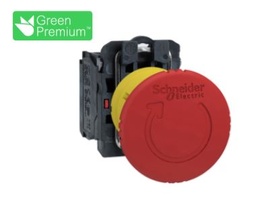 [PELECOMMSXE22] (Schneider XB5R) ARRET D'URGENCE bouton-poussoir, Ø22mm